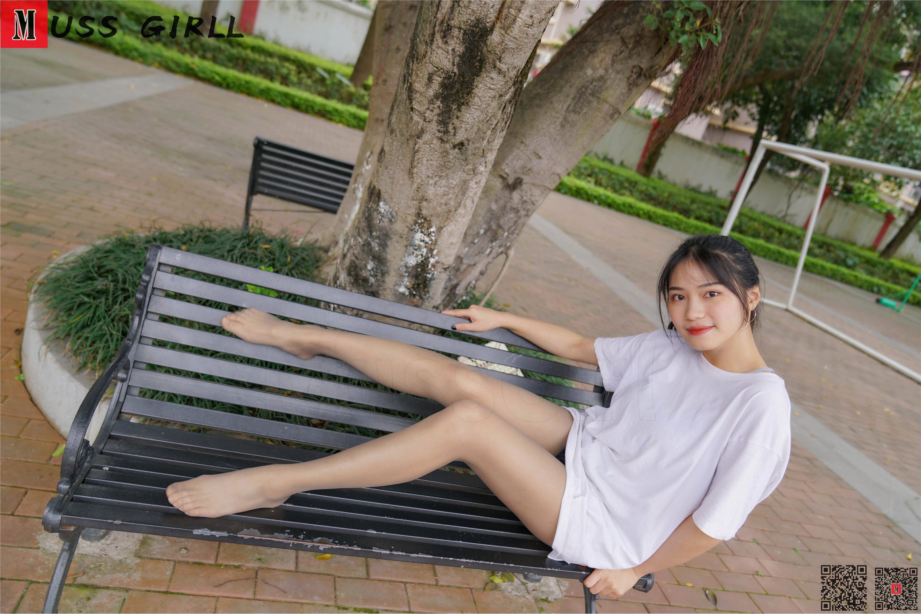 MussGirl慕丝女郎  NO.169 操场白衣裙